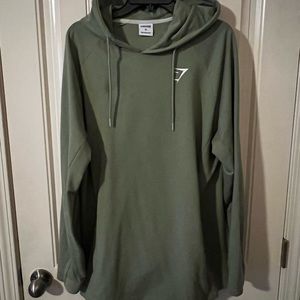 Green Gymshark Critical Hoodie